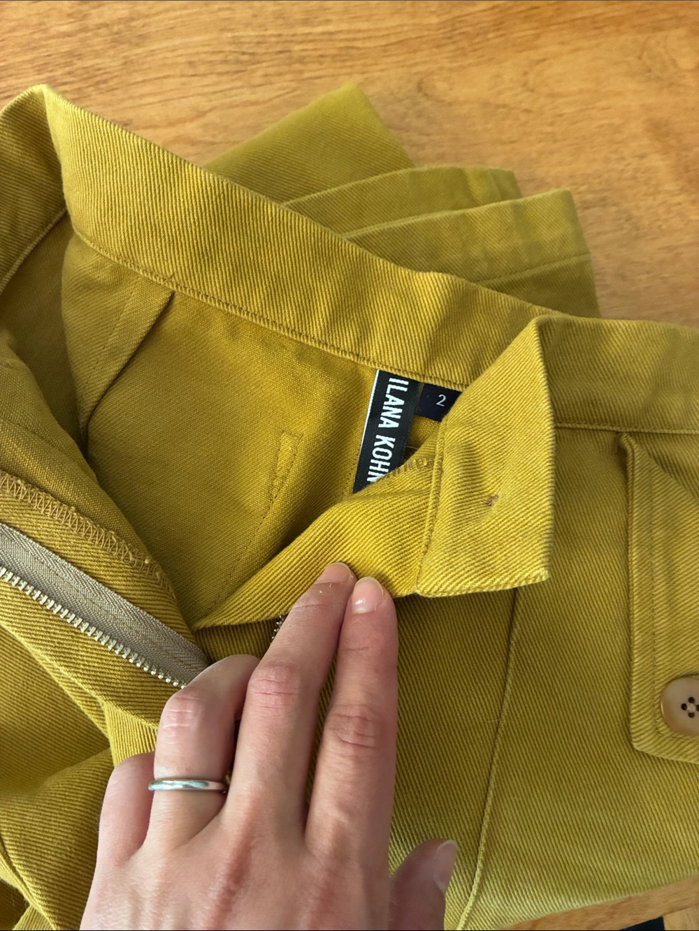 Ilana Kohn Olive Utility Chinos - Picture 3 of 6
